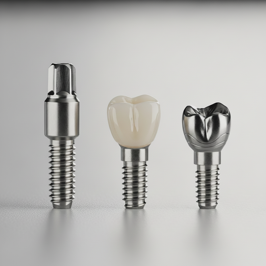 Costo Impianti Dentali: Analisi dettagliata dei materiali e della qualità della vite e della corona.