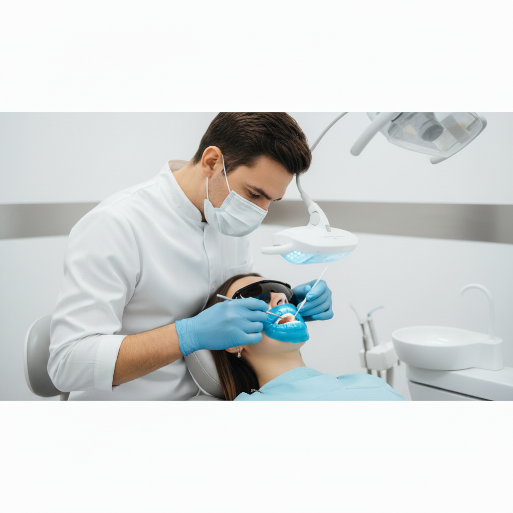 Sbiancamento Dentale Costo e benefici di un trattamento professionale eseguito in studio dal dentista.