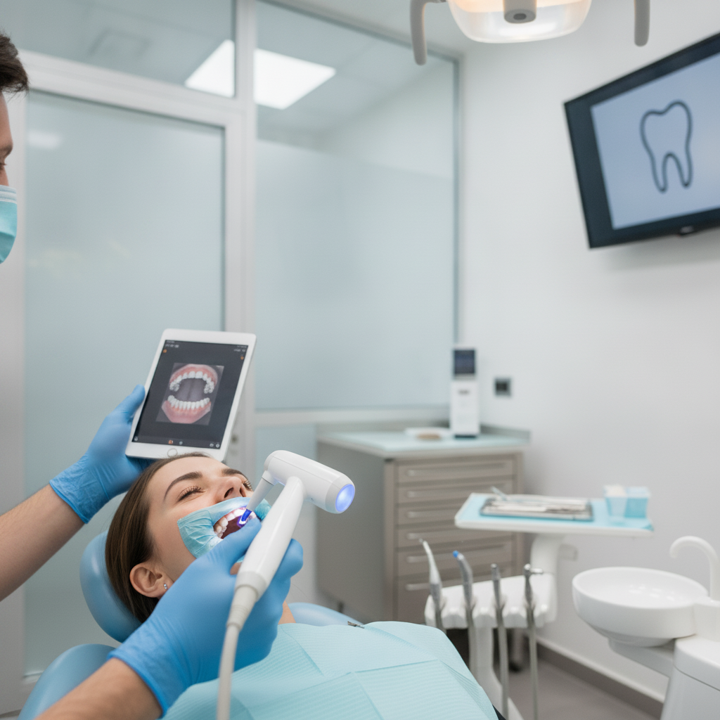Quante Visite Servono per gli Impianti: Fase cruciale di presa impronta digitale per la creazione protesi finale
