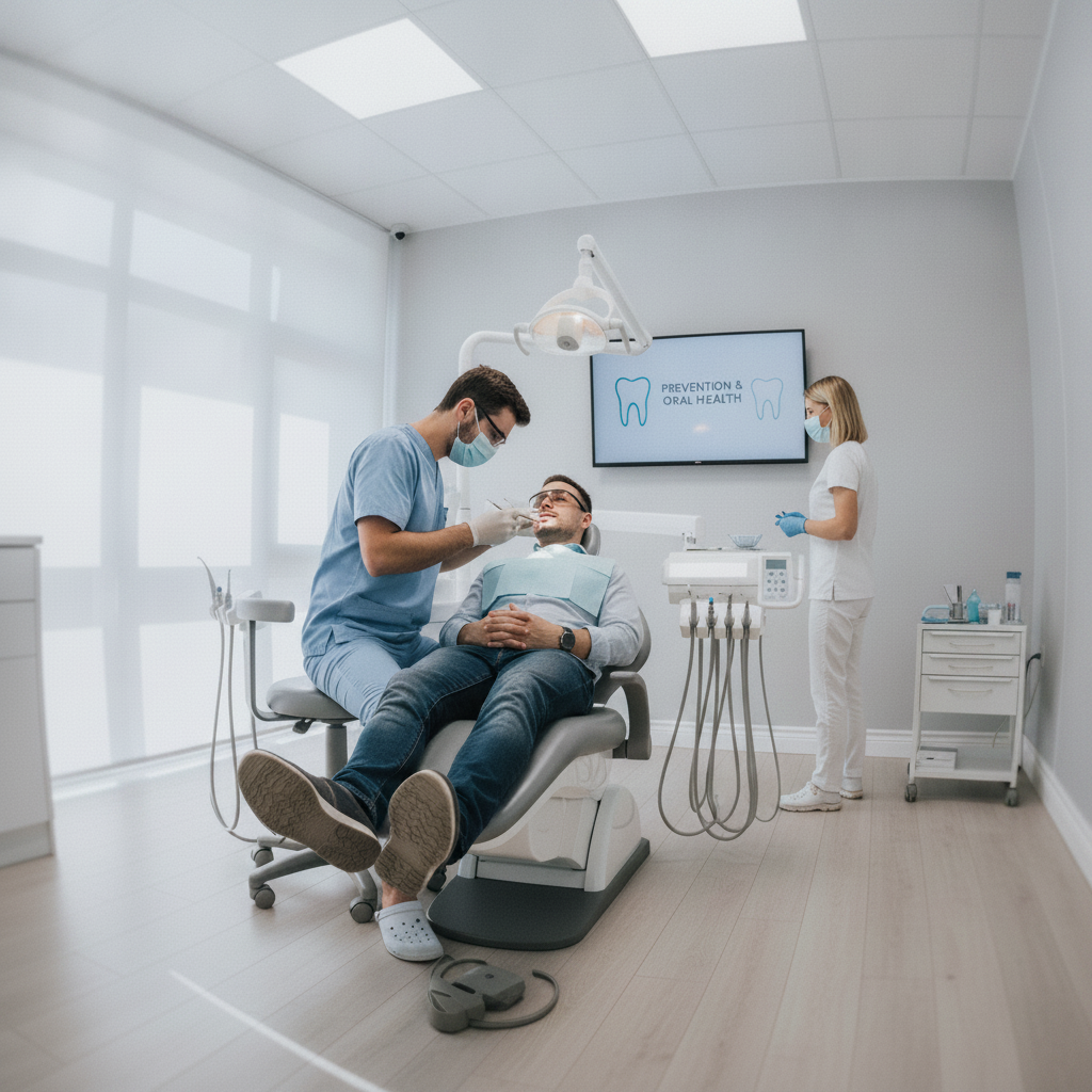 Assicurazione Dentale Privata Italia offre copertura per visite di controllo e igiene, promuovendo una buona salute orale.